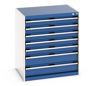 Bott Cubio 7 Drawer Cabinet 800W x 650D x 900mmH Bott100% extension Drawer units 800 x 650 for Labs and Test facilities 26/40020041.11 Bott Cubio 7 Drawer Cabinet 800W x 650D x 900mmH.jpg